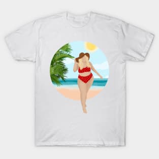 Girl On The Beach 3 T-Shirt